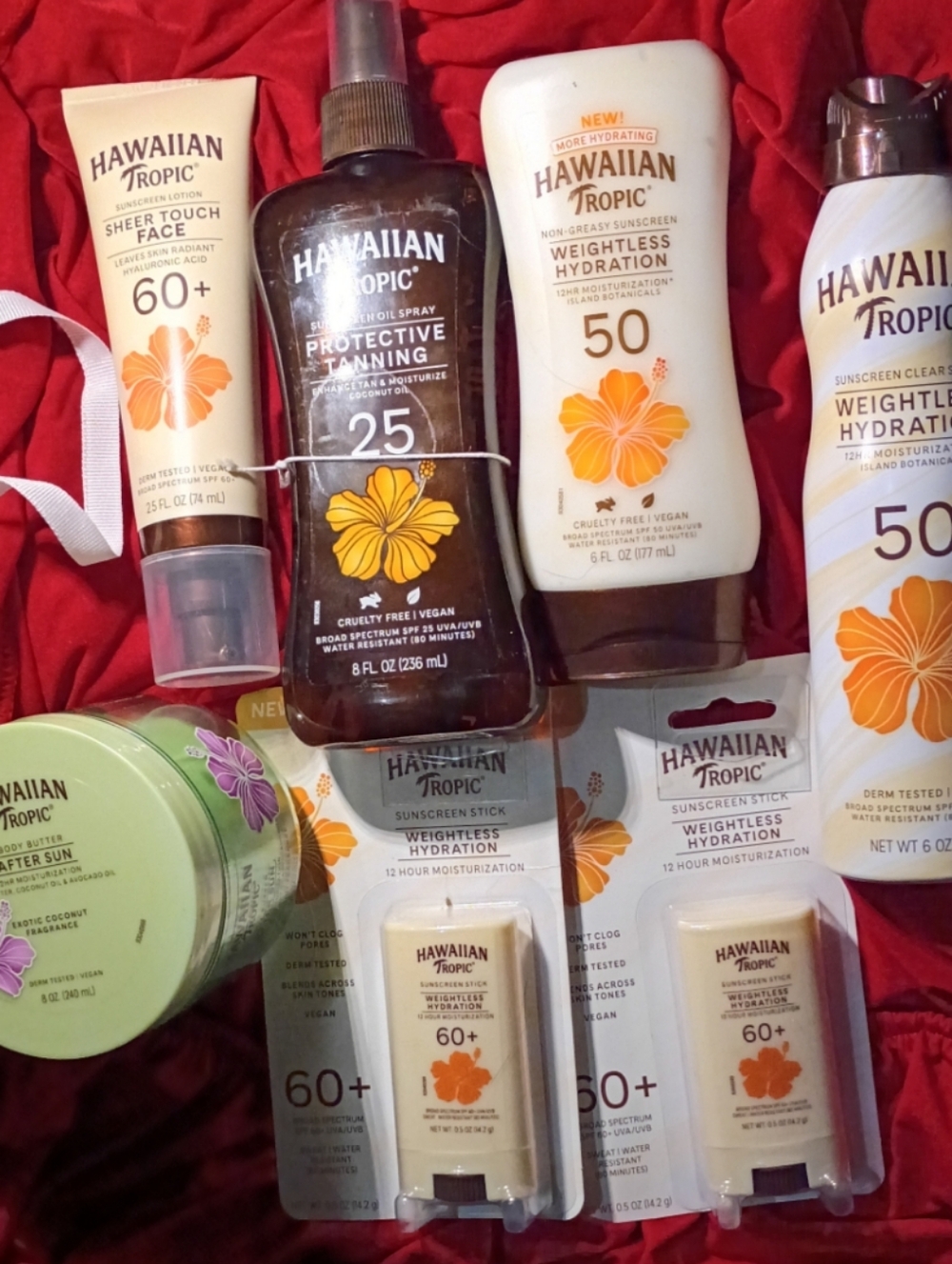 HAWAIIAN TROPICS (7) -TANNING OIL; AFTER SUN; BALM; SUNSCREEN SPRAY/LOTION/STICK